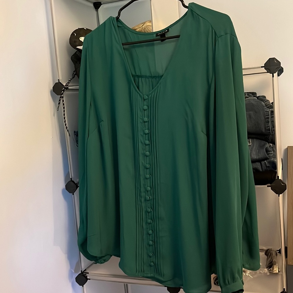 Torrid Green Blouse